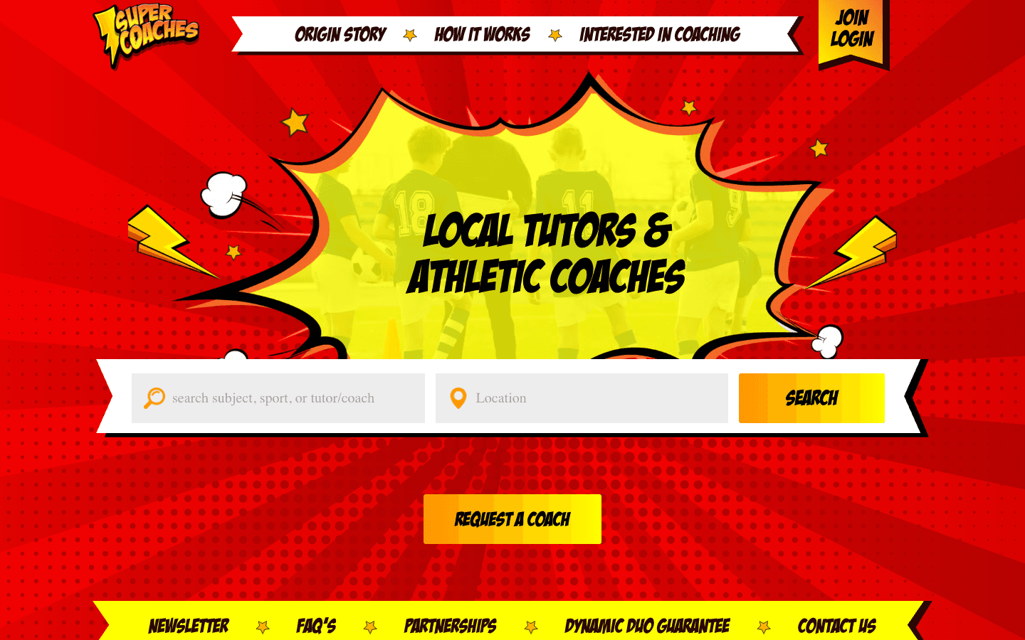 SuperCoaches Org live website interface
